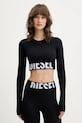 Diesel longsleeve MELISSA-D-POP aplikacja czarny A18281.0PLAR