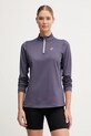 Asics longsleeve sportowy z elastanem fioletowy 2012D294