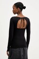 Odzież Tommy Jeans longsleeve DW0DW21548 czarny