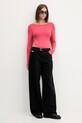 Tommy Jeans body DW0DW21574 różowy AW25