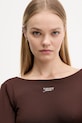 Tommy Jeans body DW0DW21574 brązowy
