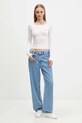 Μακρυμάνικο Tommy Jeans DW0DW21575 λευκό AW25