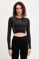 adidas Performance longsleeve treningowy POWER wzorzyste czarny JH1364