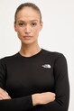 The North Face longsleeve sportowy Shadow czarny NF0A8E1EJK31