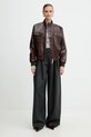 Majica z dolgimi rokavi Weekend Max Mara RENOIR 2525946032600 siva AW25
