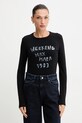 Weekend Max Mara longsleeve RENOIR z elastanem czarny 2525946032600