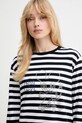 ZADIG&VOLTAIRE longsleeve bawełniany czarny JWTS02839