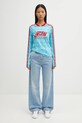 Блуза с дълги ръкави adidas Originals Footie Aop Ls JW0271 син
