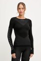 Hummel longsleeve sportowy z elastanem czarny 202645
