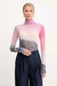 Patrizia Pepe longsleeve cu modele roz 2M4498.J667