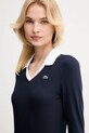 Majica dugih rukava Lacoste mornarsko plava DF7785