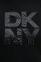 Bavlněné tričko s dlouhým rukávem Dkny DJ5T1488 černá