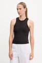 Dkny top z elastanem czarny DP5T1324
