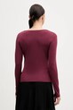Odzież Sisley longsleeve 35B8L107V bordowy