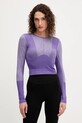 adidas by Stella McCartney longsleeve do jogi wzorzyste fioletowy JN0541
