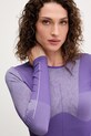 adidas by Stella McCartney longsleeve do jogi fioletowy JN0541