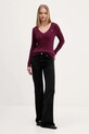 Hollister Co. sweter KI350.5138.520 bordowy AW25