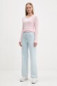 Hollister Co. sweter KI350.5138.601 różowy AW25
