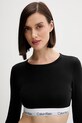 Tričko s dlhým rukávom Calvin Klein Underwear čierna LV00QF8600