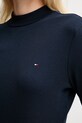 Хлопковый лонгслив Tommy Hilfiger WW0WW47307 тёмно-синий