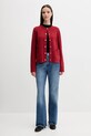 Tommy Hilfiger longsleeve bawełniany WW0WW47307 czarny AW25