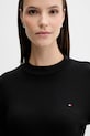 Tommy Hilfiger pamut hosszúujjú fekete WW0WW47307