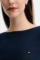 Tričko s dlouhým rukávem Tommy Hilfiger WW0WW47309 námořnická modř