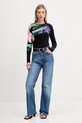 Desigual longsleeve LENA 25WWTK32 czarny AW25