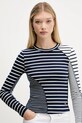 Desigual longsleeve PARIS granatowy 25WWTK48