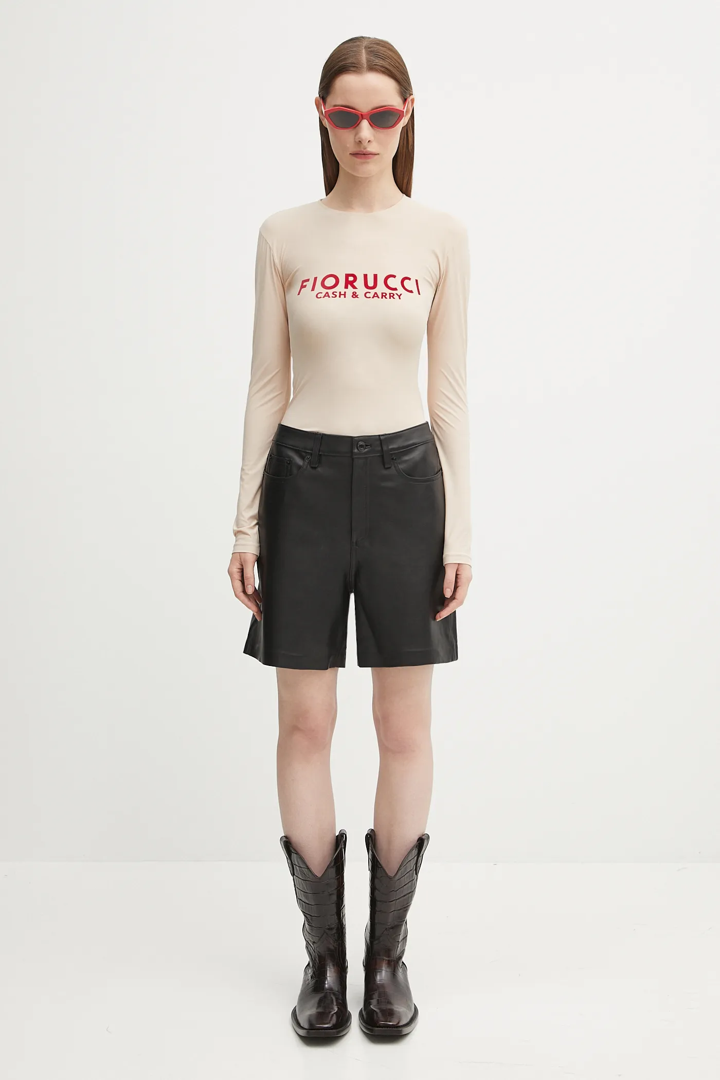 Bodi Fiorucci Cash and Carry W02FPTBO430LY01NA01 bež