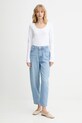 Calvin Klein top a maniche lunghe in cotone LV044D228G bianco AW25