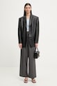 Calvin Klein tričko s dlhým rukávom dámske s modalom LV044D235G modrá SS26