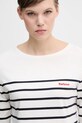 Barbour longsleeve bawełniany BRADLEY beżowy LML0892