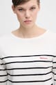 Barbour longsleeve bawełniany BRADLEY beżowy LML0892