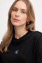 Calvin Klein Jeans longsleeve bawełniany czarny LV047D223G