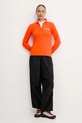 adidas TERREX longsleeve sportowy X-Country JD3943 pomarańczowy AW25