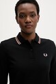 Fred Perry longsleeve bawełniany czarny G3636