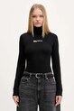Karl Lagerfeld Jeans longsleeve regular czarny A4W17015
