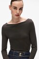 Odzież Karl Lagerfeld longsleeve A4W17045 brązowy