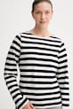 Marc O'Polo longsleeve din bumbac alb 508301452145