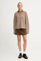 Marc O'Polo longsleeve bawełniany 5000007070 brązowy AW25