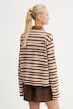 Odzież Marc O'Polo longsleeve bawełniany 5000007070 brązowy