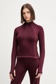 Under Armour longsleeve treningowy ColdGear wzorzyste bordowy 6003998