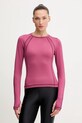 Under Armour longsleeve treningowy ColdGear z elastanem różowy 6003999