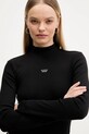 Лонгслів Guess Jeans чорний W5BP23.KA0H1