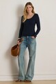 Ρούχα Μακρυμάνικο Lauren Ralph Lauren 200980145 σκούρο μπλε