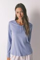 women'secret longsleeve bawełniany bawełna fioletowy 3272283