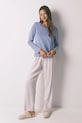 Bavlnené tričko s dlhým rukávom women'secret fialová 3272283