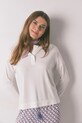 women'secret longsleeve z elastanem biały 3272290