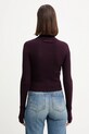 Odzież Victoria Beckham sweter wełniany 1425KTP006804A bordowy
